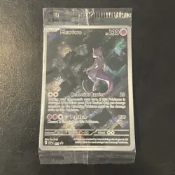 MEWTWO SVP 052 Scarlet Violet 151 Promo Illustration Rare Pokemon Card SEALED - Image 1