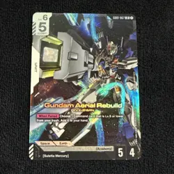 Gundam Aerial Rebuild GD01-067 LR Gundam Card Game Newtype Rising English NM/M - Image 1