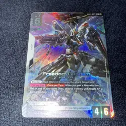 Gundam Card Game GD01 Newtype Rising GD01-065 LR Freedom Gundam - Image 2