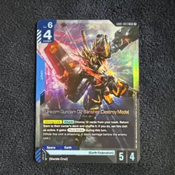 Unicorn Gundam 02 Banshee (Destroy Mode) LR GD01-003 Gundam Card Game - Image 1