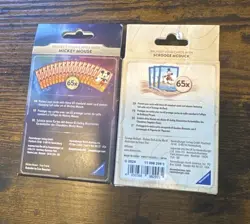 Disney Lorcana Card Sleeves - Mickey Mouse & Scrooge McDuck (65 Each) New - Image 2