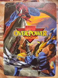 OverPower Marvel IQ Fleer 1996 Bishop Hero Character Card Rare LP - Image 2