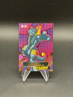 Dark Mega Mewtwo X 2024 Blue Pokedex Vol.3 Flash Edition #7 Limited Edition Card - Image 1