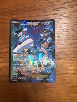Pokemon TCG Team Aqua's Kyogre-EX Double Crisis Holo Card 6/34 - Image 1