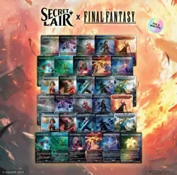 (Preorder) MTG x Secret Lair x FINAL FANTASY: Complete FOIL SET + Lotus Promo - Image 1