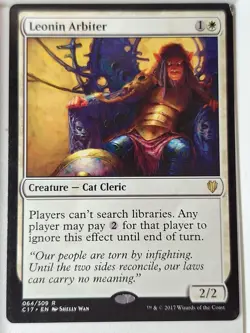 Leonin Arbiter - Commander: 2017 - Magic the Gathering MTG Nice! - Image 1