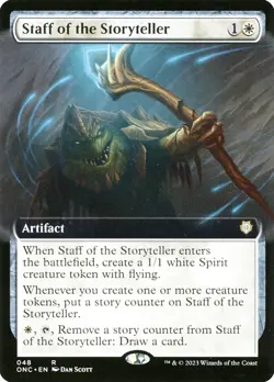 Staff of the Storyteller (Extended Art) Commander: Phyrexia: All Will Be One NM - Image 1