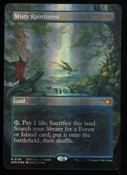 Misty Rainforest - Dragonscale Foil - MTG Tarkir: Dragonstorm Special Guests - Image 1