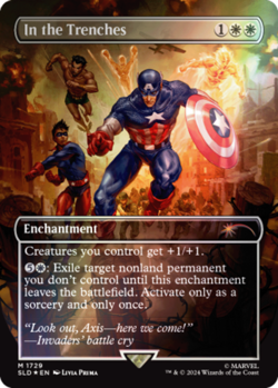 Light Play, English MTG Foil In the Trenches - Rainbow Foil Secret Lair Drop Ser - Image 1