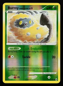 Burmy Sandy Cloak 57/99 Reverse Holo Arceus Pokemon Card - Image 1