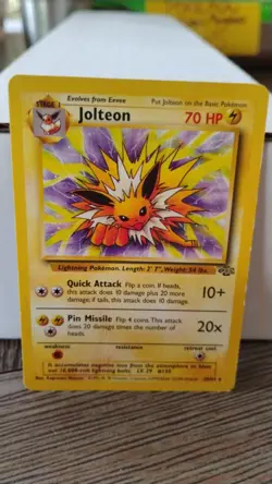 JOLTEON Jungle Series POKEMON 1999 Non-Foil Trading Card 20/64 TCG - Image 1