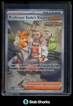 2023 POKEMON SV PARADOX RIFT - PAR EN #256/182 PROFESSOR SADA'S VITALITY FA - Image 1