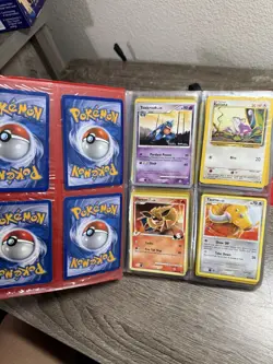 Vintage Pikachu Pokemon Card Binder/Book Red 4-Pocket Rare 1999, Includes Cards - Image 4