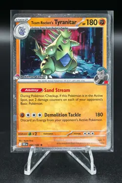 Team Rocket's Tyranitar (Pokemon Center Exclusive) 096/182 DMG (See Photos) - Image 1