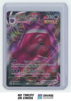 2021 Pokemon Sword & Shield Fusion Strike Holo Gengar VMAX #157 /264 - Image 1