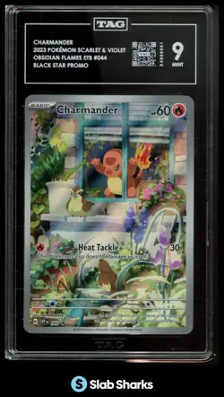 2023 POKEMON SV BLACK STAR PROMOS - SVP EN #044 CHARMANDER O.F. ETB TAG 10 - Image 1