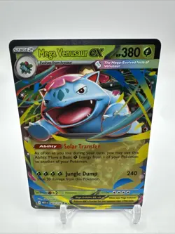 Mega Venusaur ex 003/132 Double Rare Full Art Pokemon Mega Evolution English - Image 1
