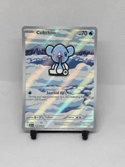Pokemon TCG Cubchoo Illustration Rare Black Bolt 109/086 - Image 1