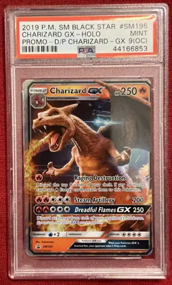 PSA 9(OC) 2019 Pokemon SM Charizard GX -Holo Promo Detective Pikachu #SM195 Mint - Image 1