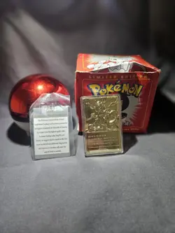 1999 Pokemon Mewtwo #150 23k Gold Plated Burger King Promo Red Box - Image 3