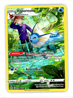 Vaporeon TG02/TG30 Brilliant Stars Trainer Gallery Ultra Rare NM Pokemon - Image 1