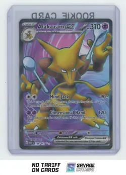 2023 Pokemon Scarlet & Violet 151 Series Holo Alakazam ex #188/165 - Image 1