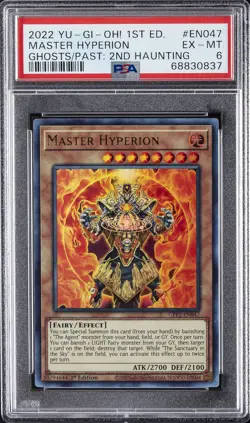 2022 YU-GI-OH! GFP2-GHOSTS FROM THE PAST: THE 2ND HAUNTING MASTER HYPERION PSA 6 - Image 1