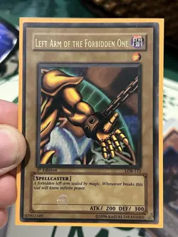 Left Arm of the Forbidden One LOB-123 The Legend of Blue Eyes 1st Edition - Image 1
