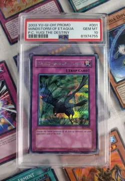 PSA 10 | Yu-gi-oh Windstorm of Etaqua Yugi Destiny PCY-001, 2003 | + Goodies! - Image 1