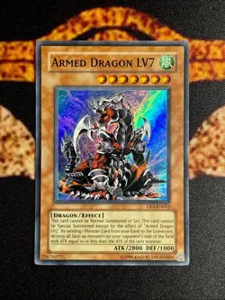 🔥YUGIOH • ARMED DRAGON LV7 • SUPER RARE • DP2-EN012 • UNLIMITED • NM🔥 - Image 1