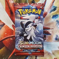 S&M Crimson Invasion Booster Pack - Pokemon Cards - New & Sealed - Lot #307 - Image 1