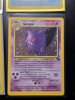 Pokemon Trading Cards Gengar Muk Lapras hypno Fossil Collection Lot - Image 2