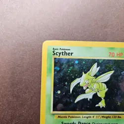 Scyther 017/130 Pokemon Base Set 2 Holo Rare Card - HP - Image 2