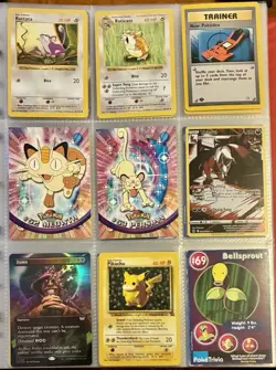 Vintage Pokemon Card Collection - No Binder Lot 5 Pages - Holo - Modern LP/NM - Image 3