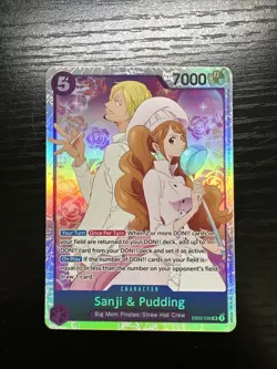 One Piece Sanji & Pudding EB02-035 SR Anime Card 25th Collection - Image 1