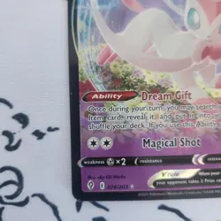 Sylveon V FULL ART ULTRA RARE Pokemon Card 74/203 SWSH Evolving Skies 2021 NM/M - Image 3