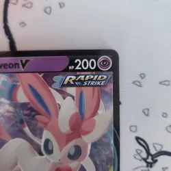 Sylveon V FULL ART ULTRA RARE Pokemon Card 74/203 SWSH Evolving Skies 2021 NM/M - Image 5