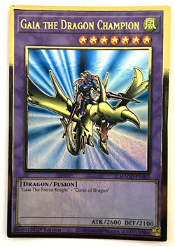 Yu-Gi-Oh! Gaia the Dragon Champion - Premium Gold Rare Card - Image 1