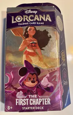Disney Lorcana The First Chapter Starter Deck Trading Card Game AMBER & AMETHYST - Image 1