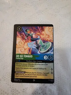 Miscut Go Go Tomago: Cutting Edge Disney Lorcana Trading Card - Image 1