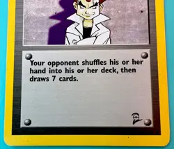 Imposter Professor Oak 102/130 - VINTAGE WOTC Pokemon CARD - BASE SET 2 - NM - Image 4