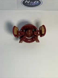 Bakugan Pyrus 680G Fortress Figure Battle Brawlers W/Card RARE - Image 3