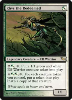 MTG - Rhys the Redeemed - Shadowmoor - Light Play - Foil - Image 1