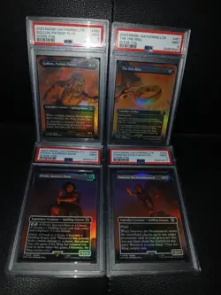 2023 MAGIC THE GATHERING LTR SCENE FOIL SET PSA 9 MINT THE ONE RING LORD OF THE - Image 1