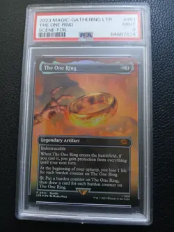 2023 MAGIC THE GATHERING LTR SCENE FOIL SET PSA 9 MINT THE ONE RING LORD OF THE - Image 2