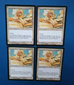 Magic the Gathering MTG Weatherlight ALABASTER DRAGON X 4 LP/EX R 1997 - Image 2