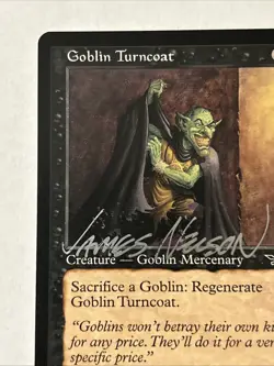 Signed Goblin Turncoat Illus James Nelson MTG - Image 5