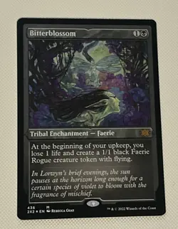 Bitterblossom Foil Etched NM 2x2 Unplayed Double Masters 2022 - Image 1