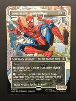 Magic: TG - Spectacular Spider-Man (Borderless) Marvel's Spider-Man Regular - NM - Image 1