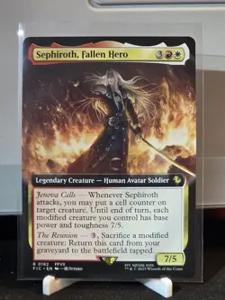 Sephiroth, Fallen Hero (Extended Art) R Commander: FINAL FANTASY 182 NM - Image 1